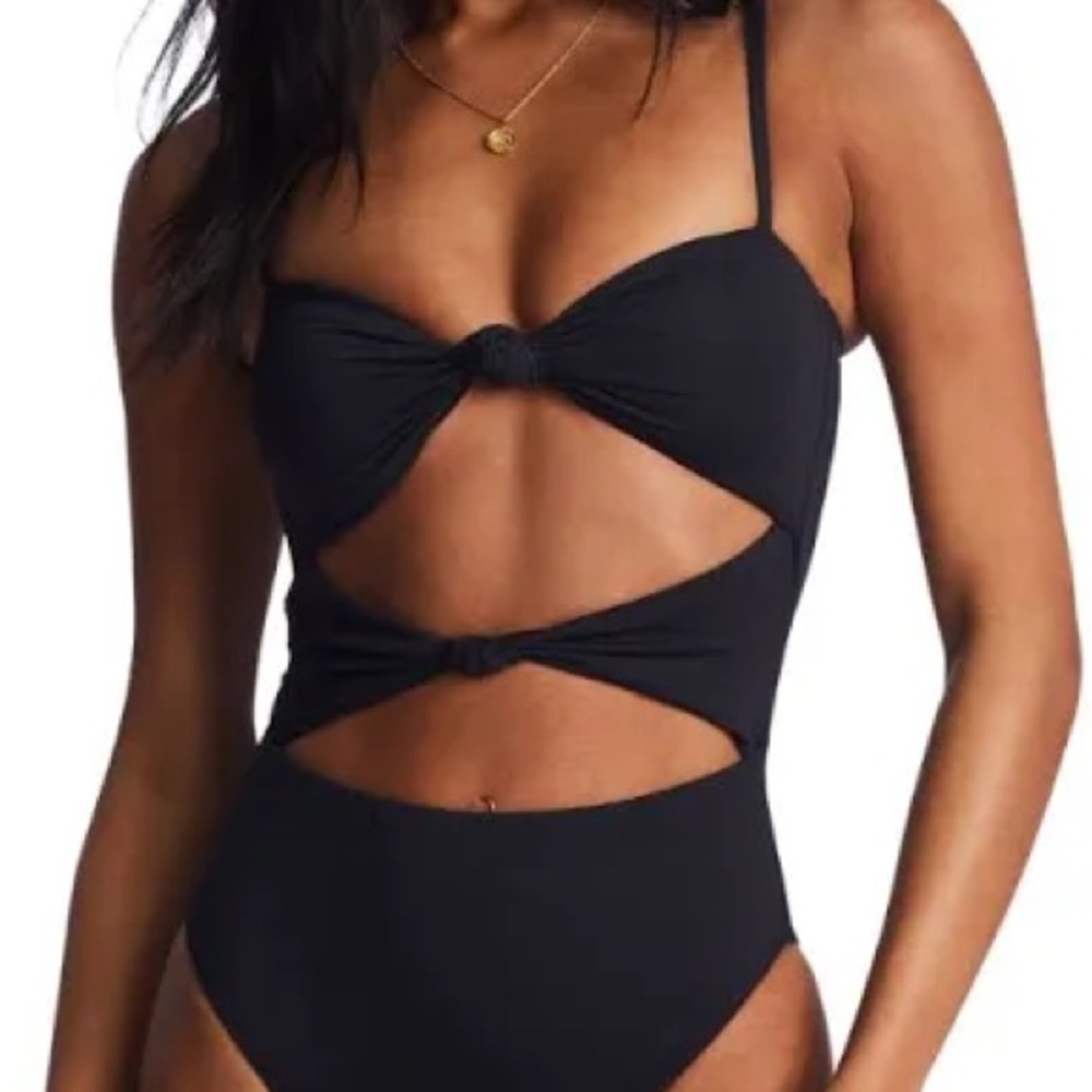 Billabong Black Swimsuit with Cutout Design